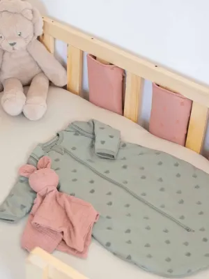 Κατωσέντονο με Λάστιχο Μακώ Jersey Μέντα Σκούρο 70x140cm Trois Kilos Sept