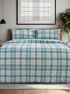 LINO Σετ Σεντόνια Υπέρδιπλα (240x260) Panier Μπλε