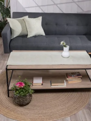 Καρέ &amp; Τραβέρσα Peony 08 Σετ 2 τεμαχίων - 100x100cm &amp; 40x100cm