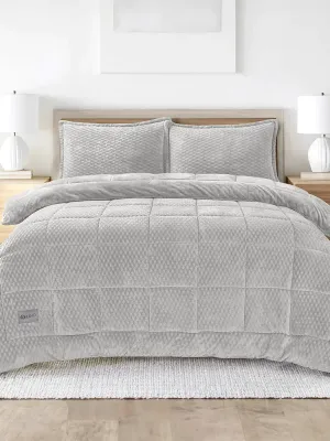 LINO Κουβερτοπάπλωμα Υπέρδιπλο (220x240) Lofti Ασημί