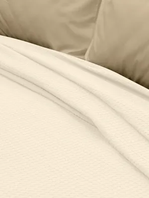 LINO Κουβέρτα King Size (240x260) Πικέ Cocoon Εκρού