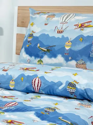 LINO Σετ Παιδική Παπλωματοθήκη (160x240) Cloud Chasers Μπλε