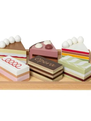 Σετ 6 Ξύλινα Παστάκια σε Δίσκο - Mama Memo