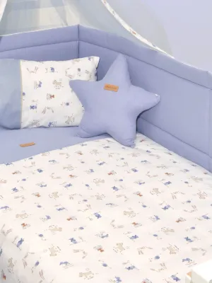 Πάπλωμα Εκρού & Παπλωματοθήκη Εμπριμέ Design 414 Oliver Baby