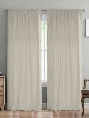 LINO ΚΟΥΡΤΙΝΑ SAMOS ΜΕ ΤΡΕΣΑ C91986 SAND 150Χ275