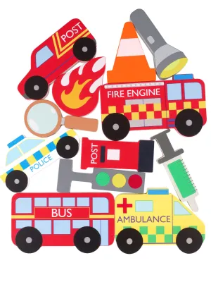 Παιχνίδι Ισορροπίας Αυτοκίνητα της Πόλης - Orange Tree Toys