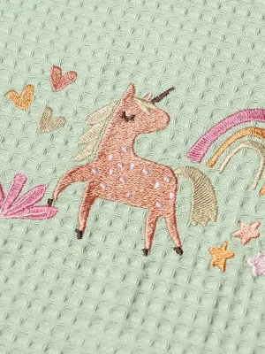 ΚΟΥΒΕΡΤΑ ΠΙΚΕ ΚΟΥΝΙΑΣ 110X140 ADAM HOME UNICORN GREEN