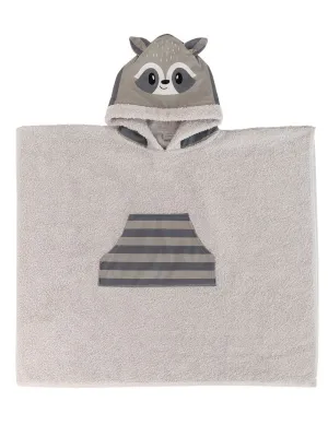 Poncho Kids Bath RACOON