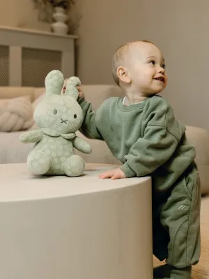 Λούτρινο Από Βελουτέ Ύφασμα 30cm Πράσινο Miffy Flowers