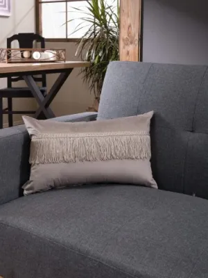 Μαξιλαροθήκη Velvet 07 Με Κρόσι - 30x50cm