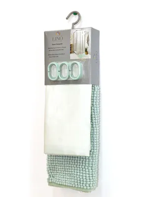 LINO ΚΟΥΡΤΙΝΑ ΜΠΑΝΙΟΥ NOMBRE MINT 180X200