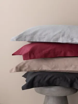 Ζεύγος Μαξιλαροθήκες Oxford 52x72 Posh Sateen BLACK