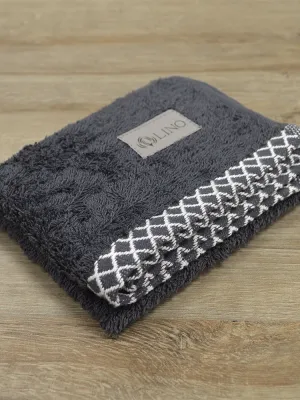 LINO Πετσέτα Χεριών (30x50) Marley Ανθρακί