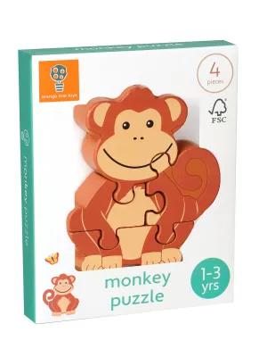 Μίνι Παζλ Μαϊμουδάκι Orange Tree Toys