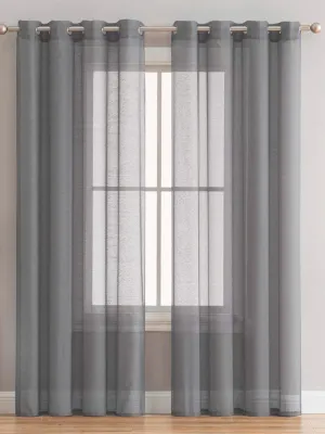 Κουρτίνα Με Τρουκς 140x260 BELE GREY