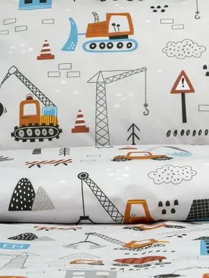 LINO Σετ Παιδική Παπλωματοθήκη (160x240) Playground Town Γκρι