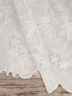 LINO ΚΟΥΡΤΙΝΑ RESIO WHITE ΜΕ ΤΡΕΣΑ 280X300