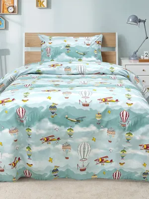 LINO Παιδικά Σετ Σεντόνια (170x260) Cloud Chasers Πετρόλ