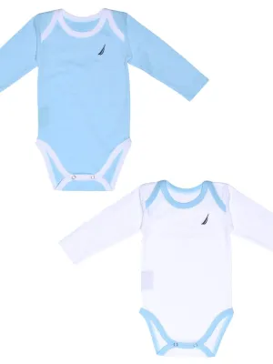 Εσώρουχα Σετ 2 τεμ. 80 cm Μακρύ Μανίκι Σιέλ 100% Βαμβάκι Jersey