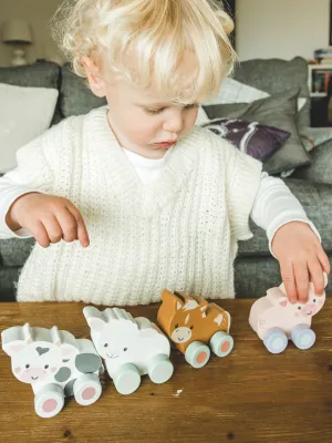 Αγελαδίτσα push & pull Orange Tree Toys