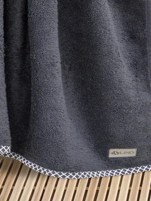 LINO Πετσέτα Σώματος (80x150) Marley Ανθρακί