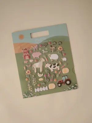 Βιβλίο με Επαναχρησιμοποιούμενα Αυτοκόλλητα Farm - Mushie