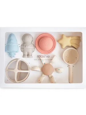 Σετ Δώρου 7 Παιχνιδιών Μπάνιου Σιλικόνης Mini Austronaut - Mushie