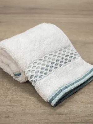 LINO Πετσέτα Χεριών (30x50) Igalo Λευκό/Μέντα