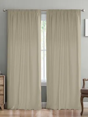 LINO ΚΟΥΡΤΙΝΑ SAMOS ΜΕ ΤΡΕΣΑ C91045 MOCCA 150Χ275