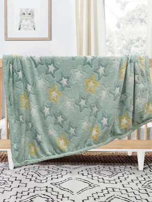 LINO ΚΟΥΒΕΡΤΑ FLEECE SHERPA ΦΩΣΦΟΡΙΖΕ STER MINT 110X150