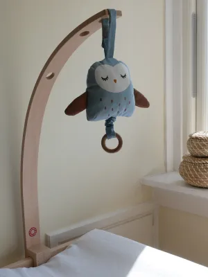 Μουσικό κουτί UGLA BLUE OWL από 100% οργανικό βαμβάκι