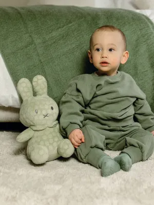 Λούτρινο Από Βελουτέ Ύφασμα 30cm Πράσινο Miffy Flowers