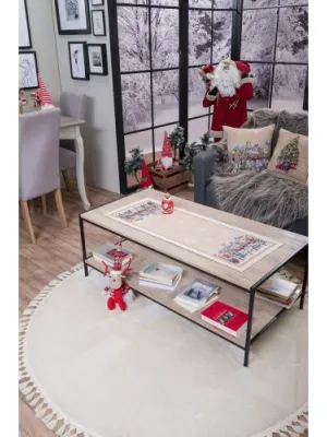 Καρέ &amp; Τραβέρσα Ennsdorf (Σετ 2τεμ.) - 100x100cm &amp; 40x100cm