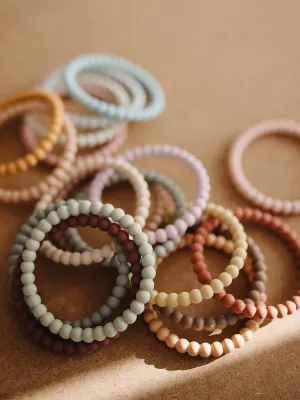 Σετ 3 Βραχιόλια Οδοντοφυΐας - Lilac/Cyan/Soft Peach - Mushie