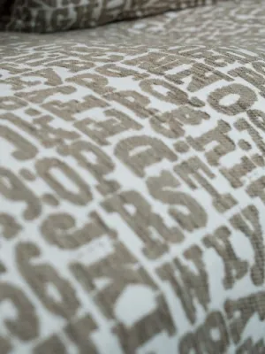 Διακοσμιτικό Ριχτάρι Letters 02 - Μονοθέσιο 180x150cm