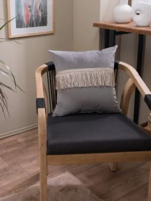 Μαξιλαροθήκη Velvet 11 Με Κρόσι - 45x45cm με γέμιση