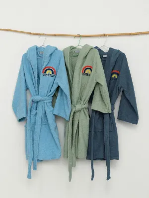 Μπουρνούζι με Κουκούλα Kids Bath SUPER DUDE CIEL 6-8