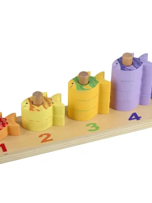 Παιχνίδι Στοίβαξης και Μετρήματος Sea Life Orange Tree Toys (FSC®)