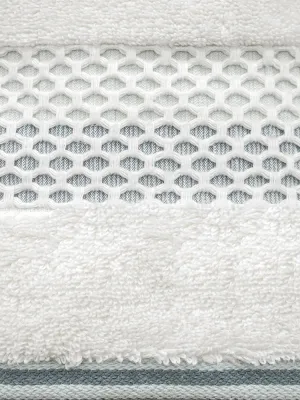 LINO Πετσέτα Σώματος (70x140) Igalo Λευκό/Μέντα