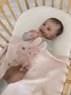 Πανάκι Παρηγοριάς με Κλιπ Πιπίλας Ροζ Fluffy Miffy