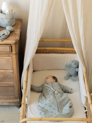 Κατωσέντονο με Λάστιχο Μακώ Jersey Μέντα Σκούρο 70x140cm Trois Kilos Sept