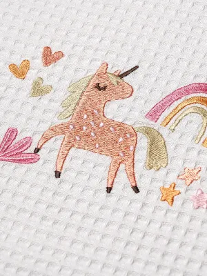 ΚΟΥΒΕΡΤΑ ΠΙΚΕ ΚΟΥΝΙΑΣ 110X140 ADAM HOME UNICORN WHITE