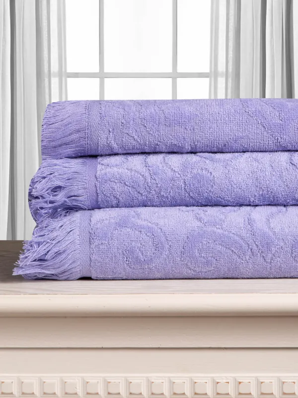 Προϊόν Βαμβακερή ζακάρ πετσέτα ALICIA 520gsm (50cm x 100cm) λιλά Εικόνα