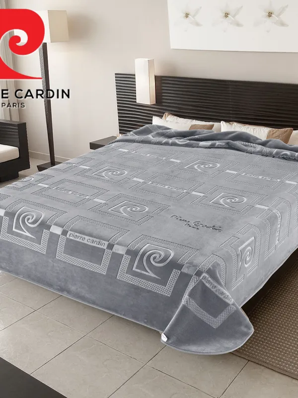Προϊόν ΚΟΥΒΕΡΤΑ ΥΠΕΡΔΙΠΛΗ 220X240 PIERRE CARDIN NANCY 657  GREY(51) Εικόνα