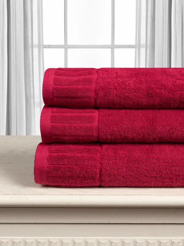 Προϊόν Βαμβακερή πετσέτα ΜΕΛΩΔΙΑ 600gsm (75cm x 150cm) crimson Εικόνα