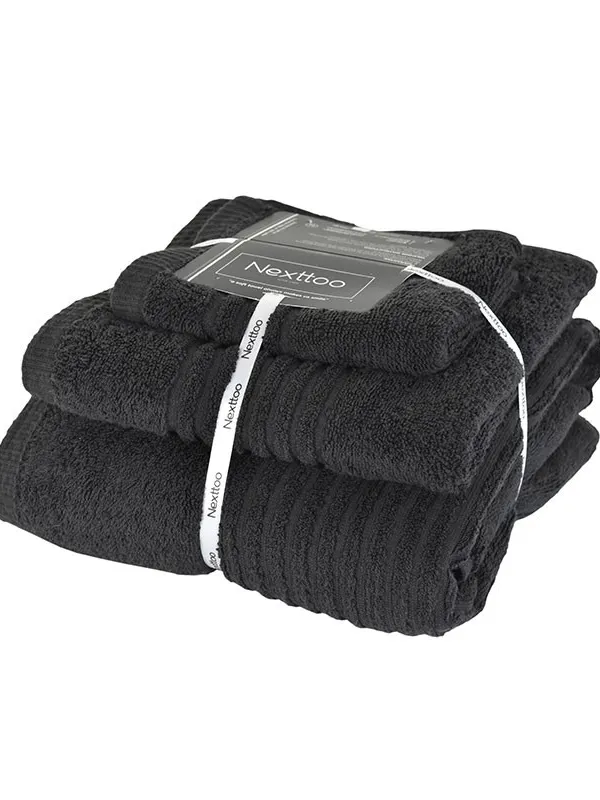 Προϊόν ΝΕΧΤ 5005 ΣΕΤ ΠΕΤΣΕΤΕΣ 600GR 100%CΟΤ ΡΕΝΝΙΕ 3ΤΕΜ ΒLΑCΚ Εικόνα