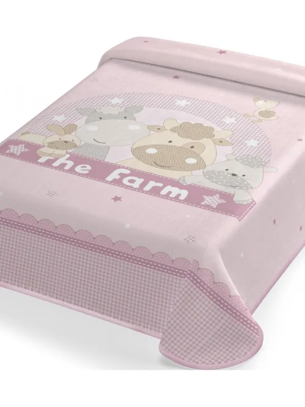 Προϊόν ΚΟΥΒΕΡΤΑ ΙΣΠΑΝΙΑΣ ΚΟΥΝΙΑΣ 110X140 BELPLA STER 664 PINK Εικόνα