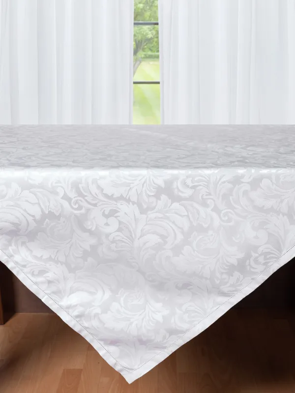 Προϊόν Ζακάρ τραπεζοκαρέ HLS017 (140cm x 140cm) λευκό Εικόνα