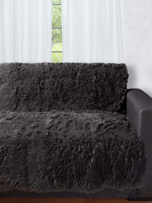 Προϊόν Διακοσμητικό μαλλιαρό ριχτάρι 5336 (145cm x 195cm) ανθρακί Εικόνα