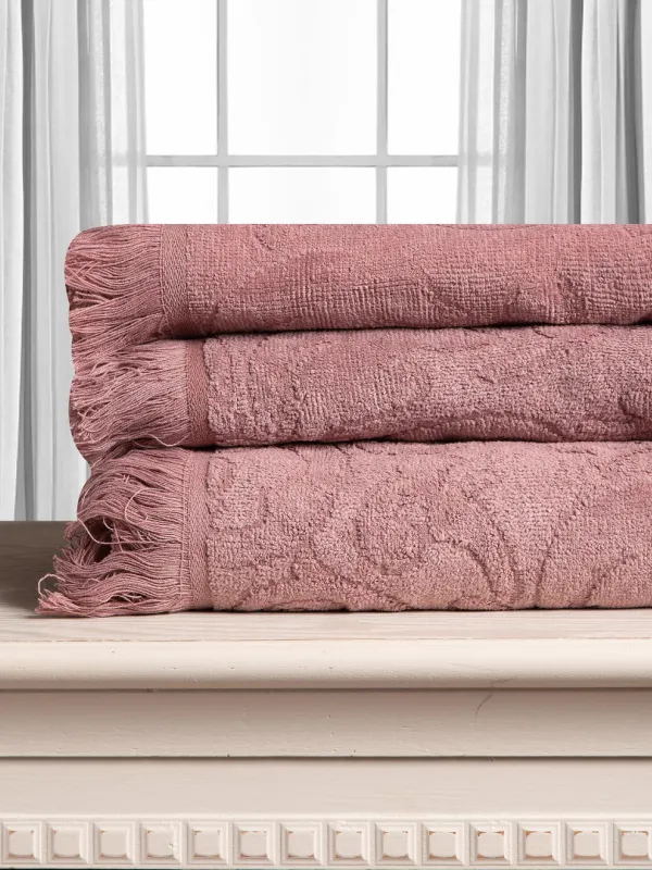 Προϊόν Βαμβακερή ζακάρ πετσέτα ALICIA 520gsm (50cm x 100cm) ανοιχτό καφέ  Εικόνα